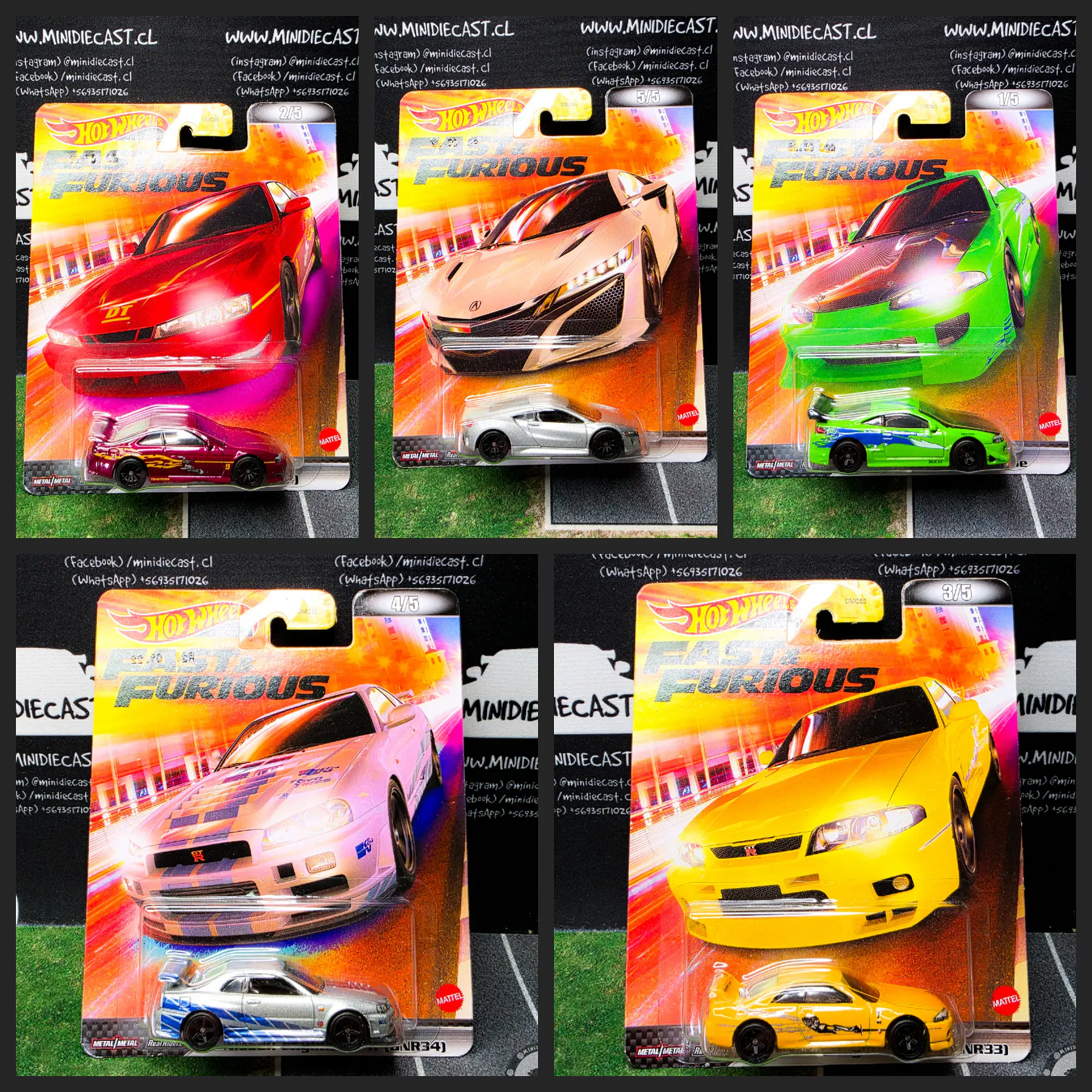Hot Wheels 1:64 Case L 2022 Fast & Furious.