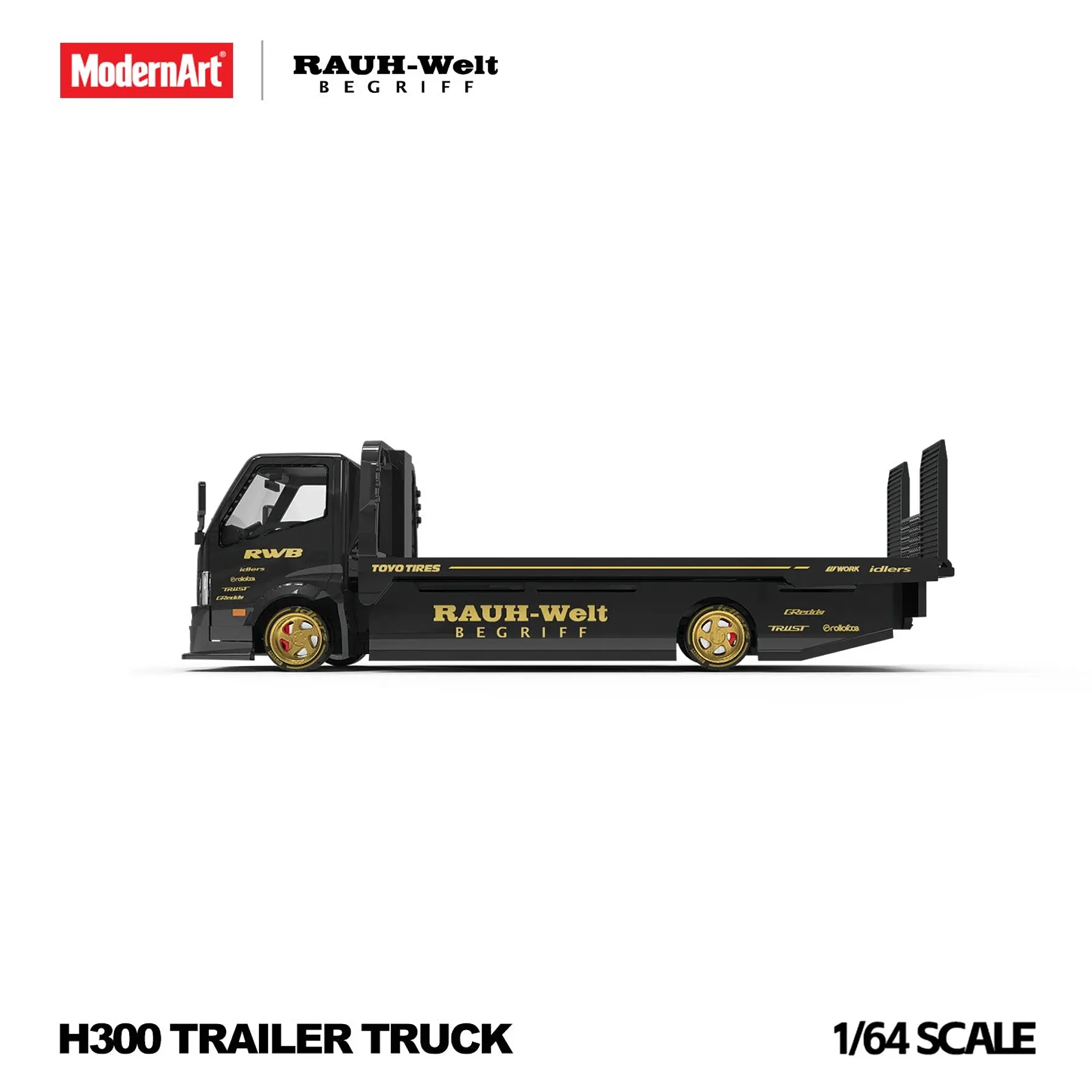 (PREVENTA) Modern Art 1:64 H300 Flat Transport Trailer RWB