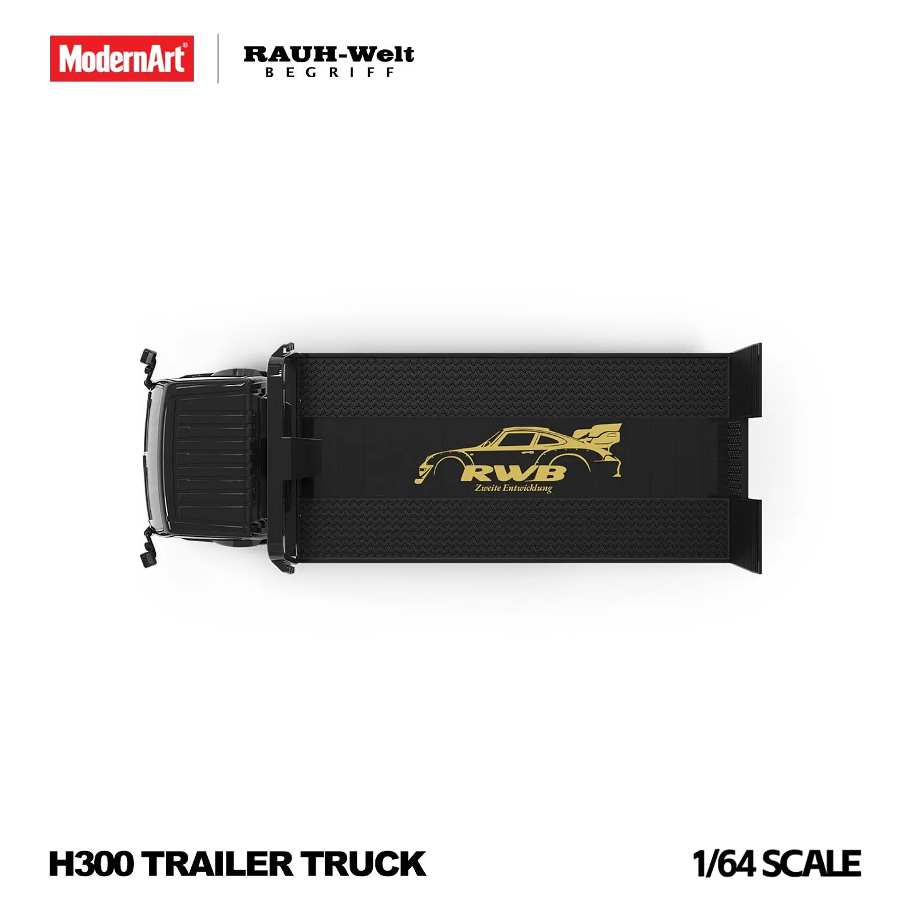 (PREVENTA) Modern Art 1:64 H300 Flat Transport Trailer RWB