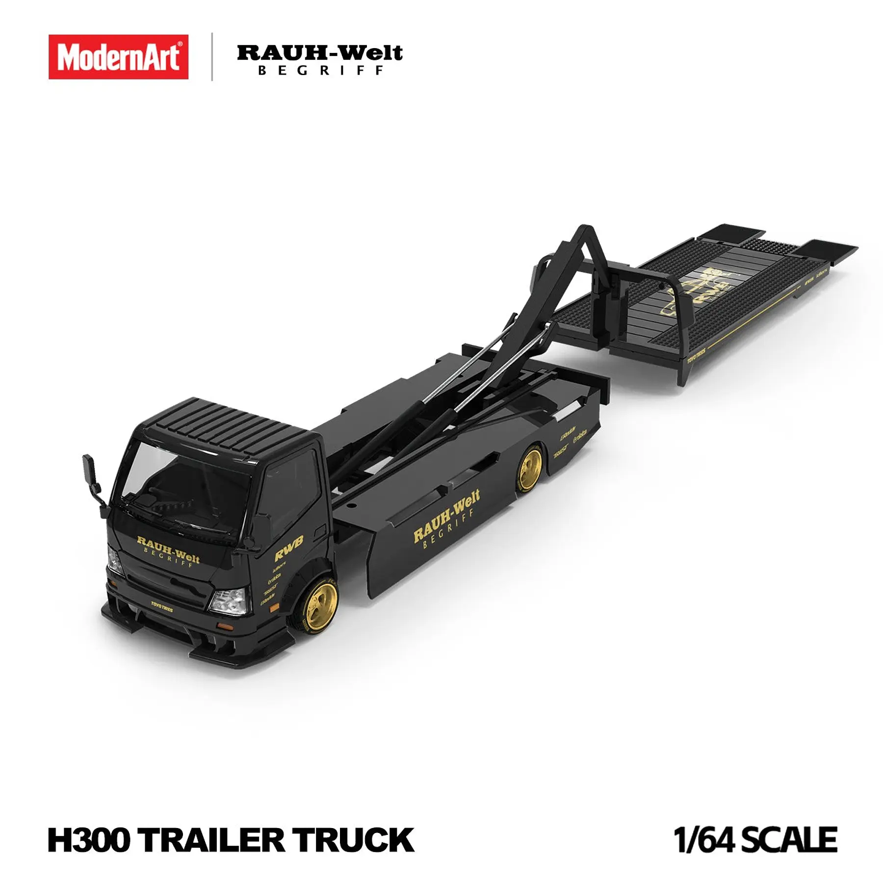 (PREVENTA) Modern Art 1:64 H300 Flat Transport Trailer RWB