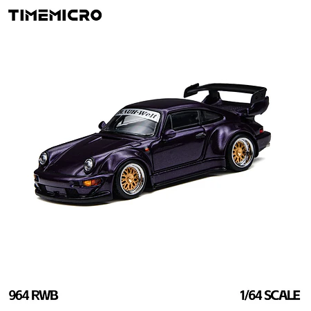 (PREVENTA) Time Micro 1:64 Porsche 964 RWB Purple