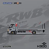(PREVENTA) SupCar 1:64 Flatbed H300 trailer - Battle Grey RWB