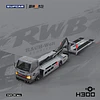 (PREVENTA) SupCar 1:64 Flatbed H300 trailer - Battle Grey RWB
