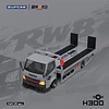 (PREVENTA) SupCar 1:64 Flatbed H300 trailer - Battle Grey RWB