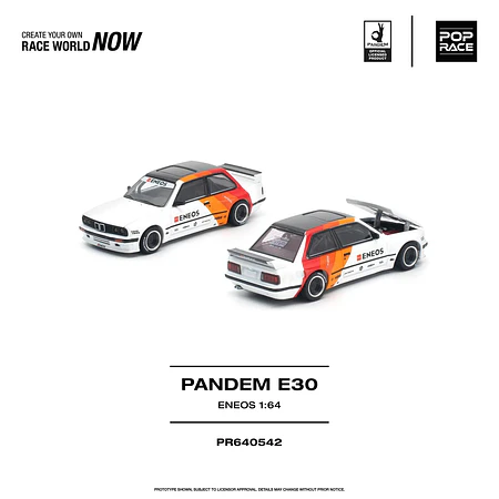 (PREVENTA) Pop Race 1:64 PANDEM BMW E30 ENEOS