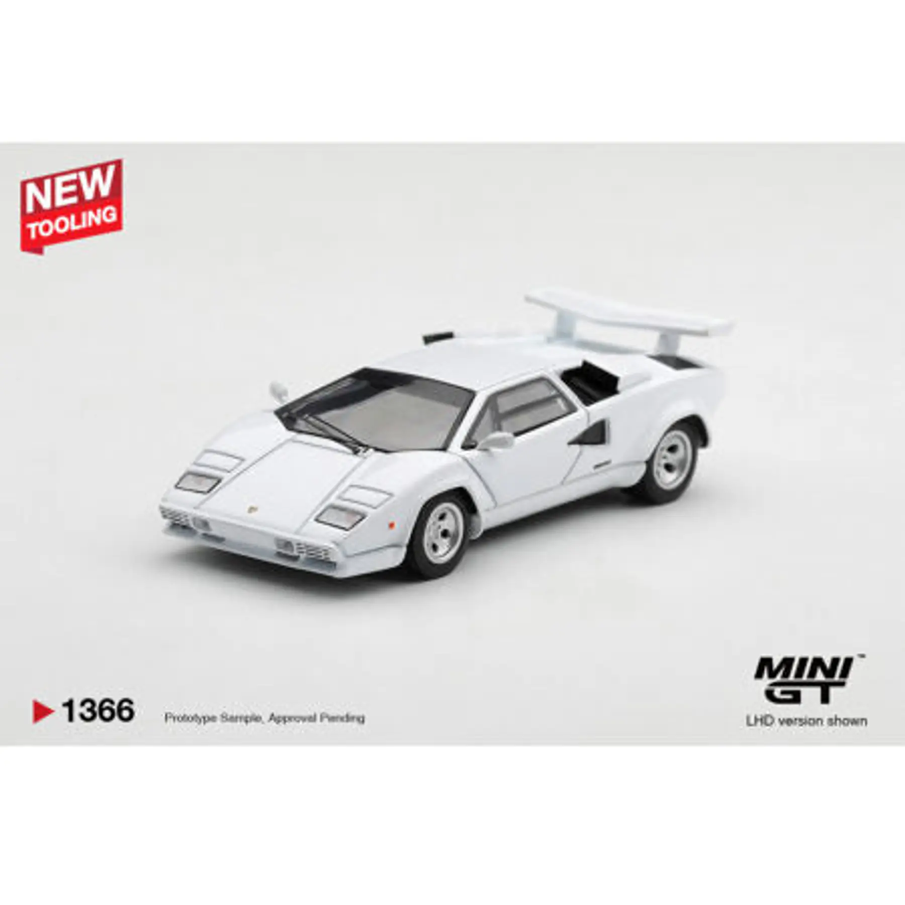 (PREVENTA) Mini GT 1:64 Lamborghini Countach LP500S White – Limited Edition