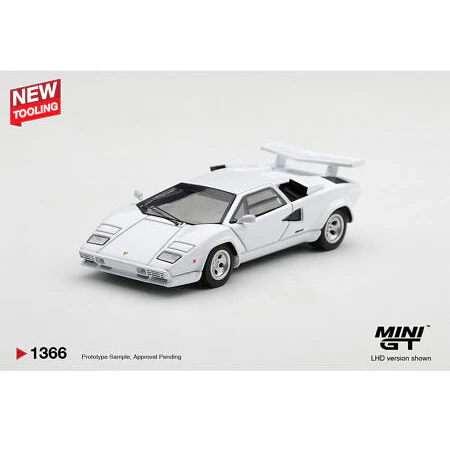 (PREVENTA) Mini GT 1:64 Lamborghini Countach LP500S White – Limited Edition