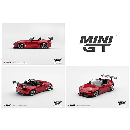 (PREVENTA) Mini GT 1:64 Mazda Miata MX-5 (ND) Pandem Kodo Red – Limited Edition