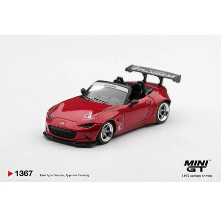 (PREVENTA) Mini GT 1:64 Mazda Miata MX-5 (ND) Pandem Kodo Red – Limited Edition