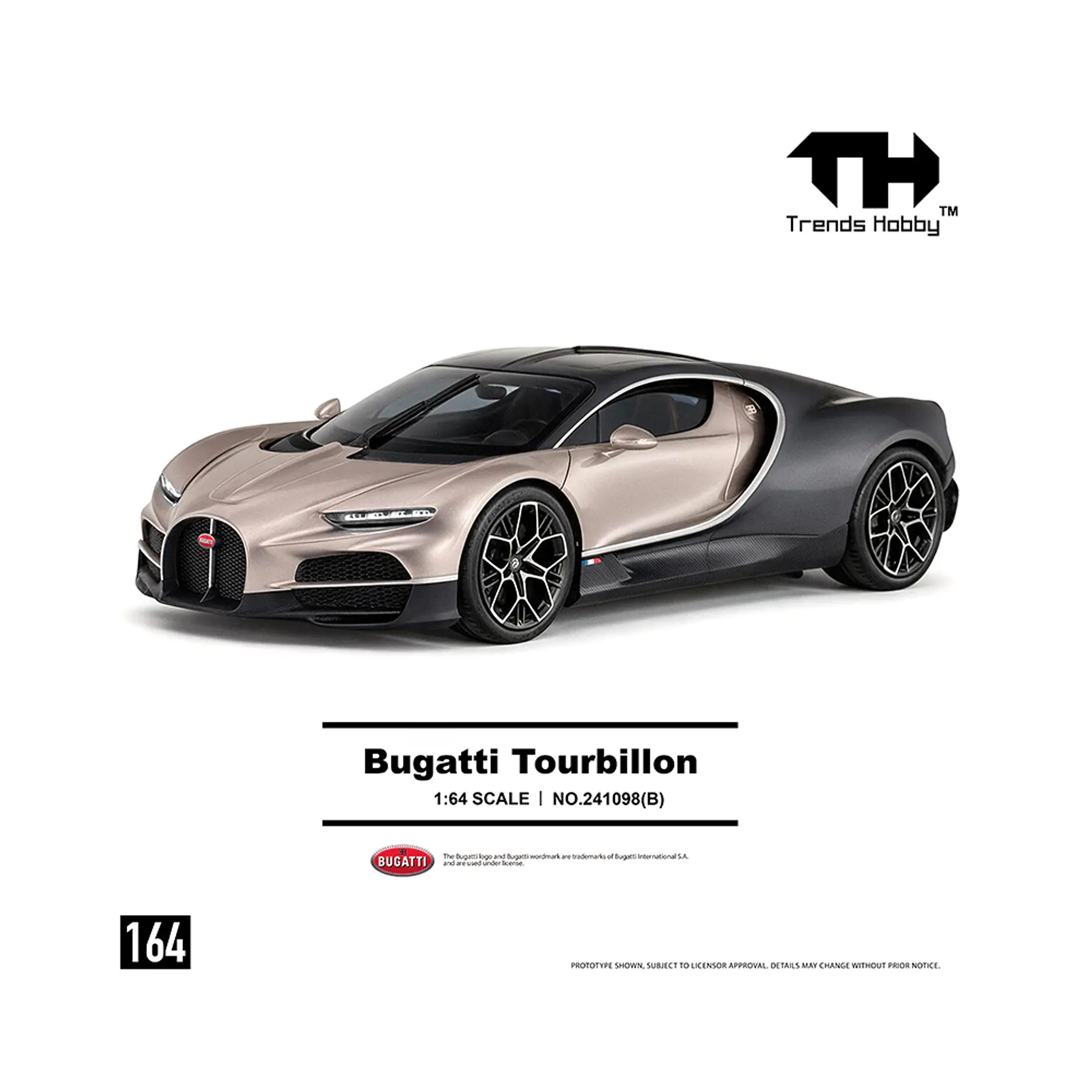 (PREVENTA) Trends Hobby 1:64 Bugatti Tourbillon – Dove