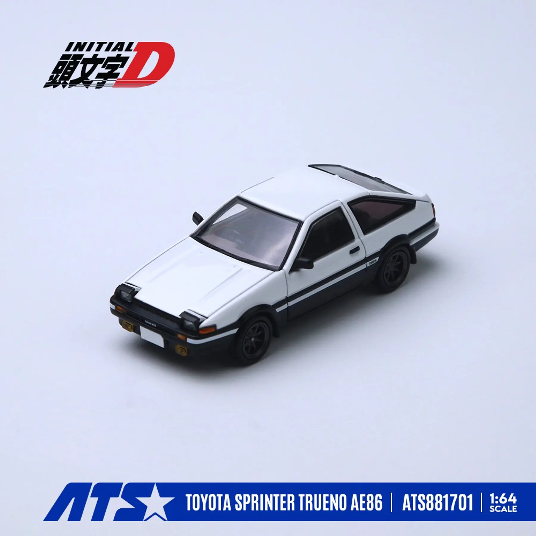 (PREVENTA) ATS 1:64 Toyota Sprinter Trueno AE86 Initial D - White