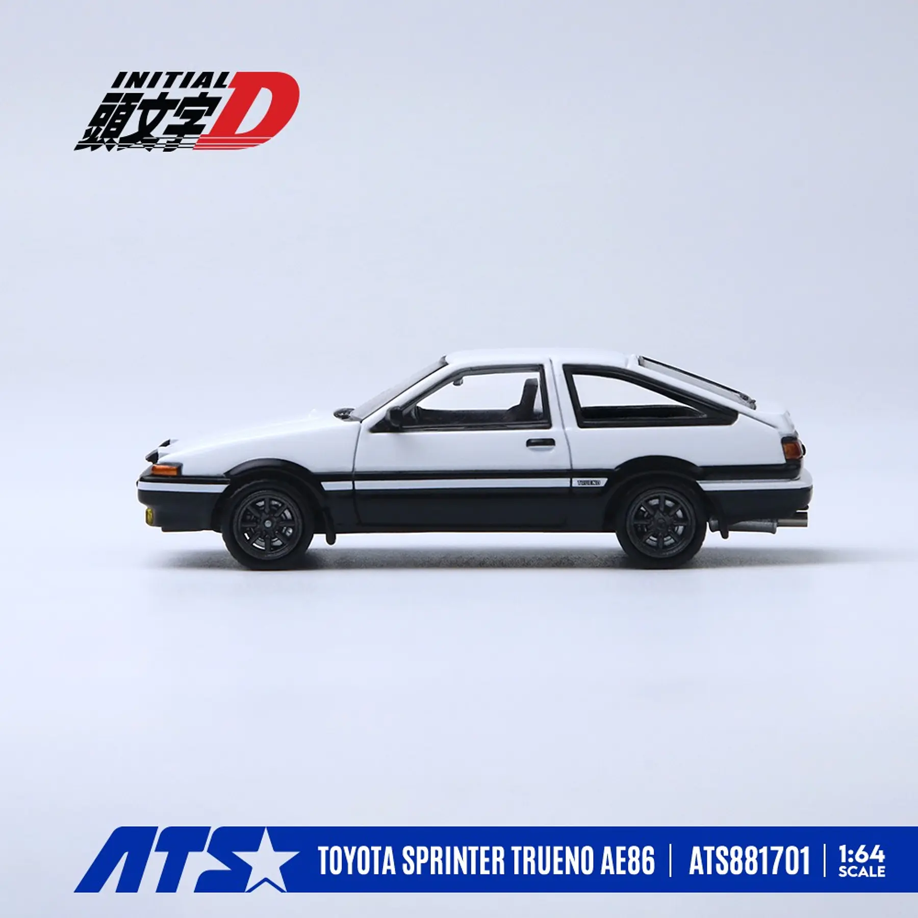 (PREVENTA) ATS 1:64 Toyota Sprinter Trueno AE86 Initial D - White
