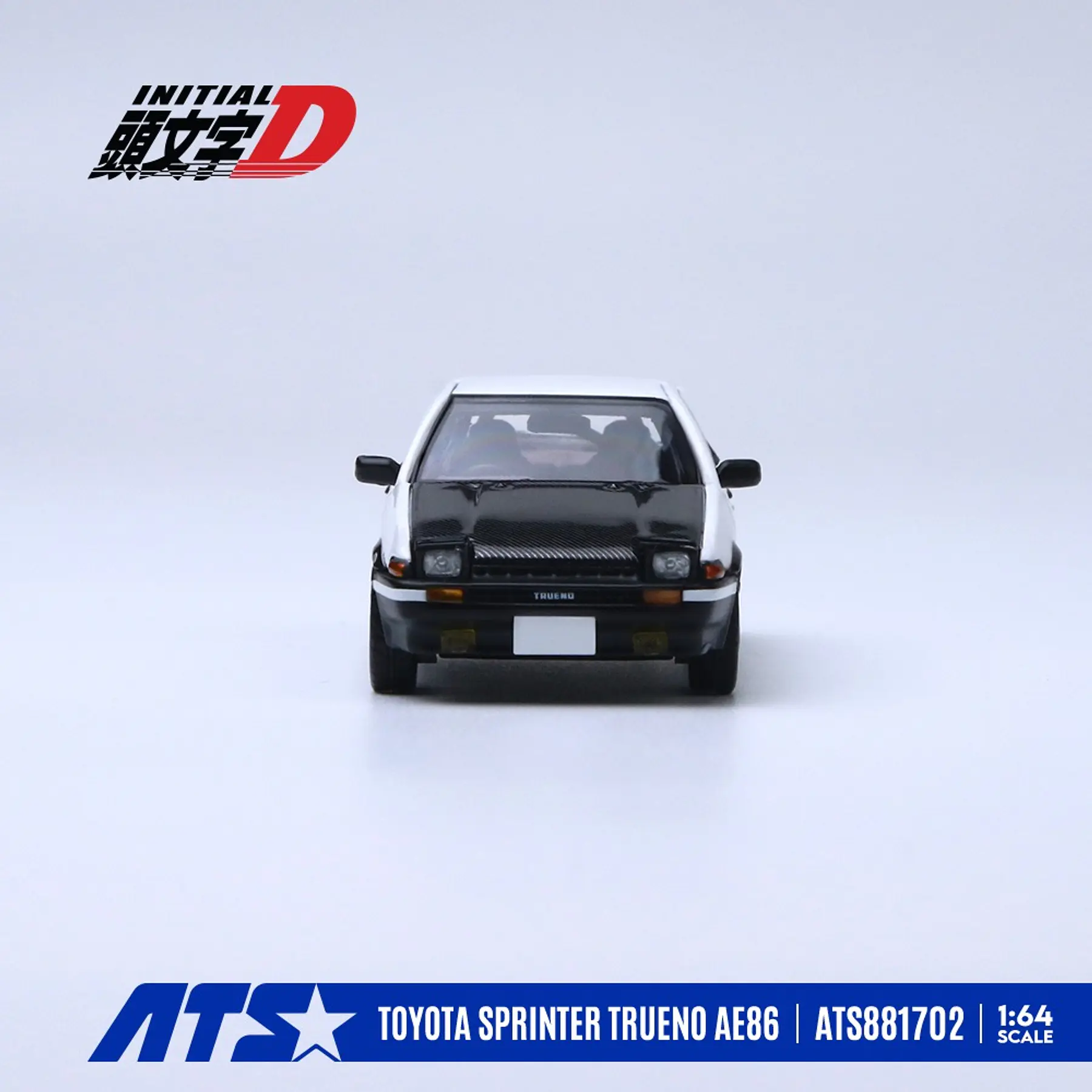 (PREVENTA) ATS 1:64 Toyota Sprinter Trueno AE86 Initial D - Carbon Bonnet