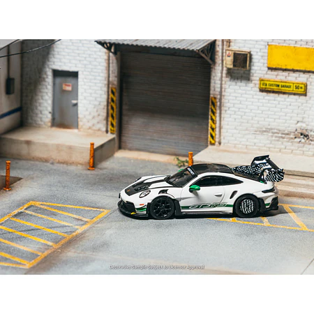 (PREVENTA) MINICHAMPS64 1:64 Porsche GT3RS (992.1) MR White Green Tarmac Special Edition