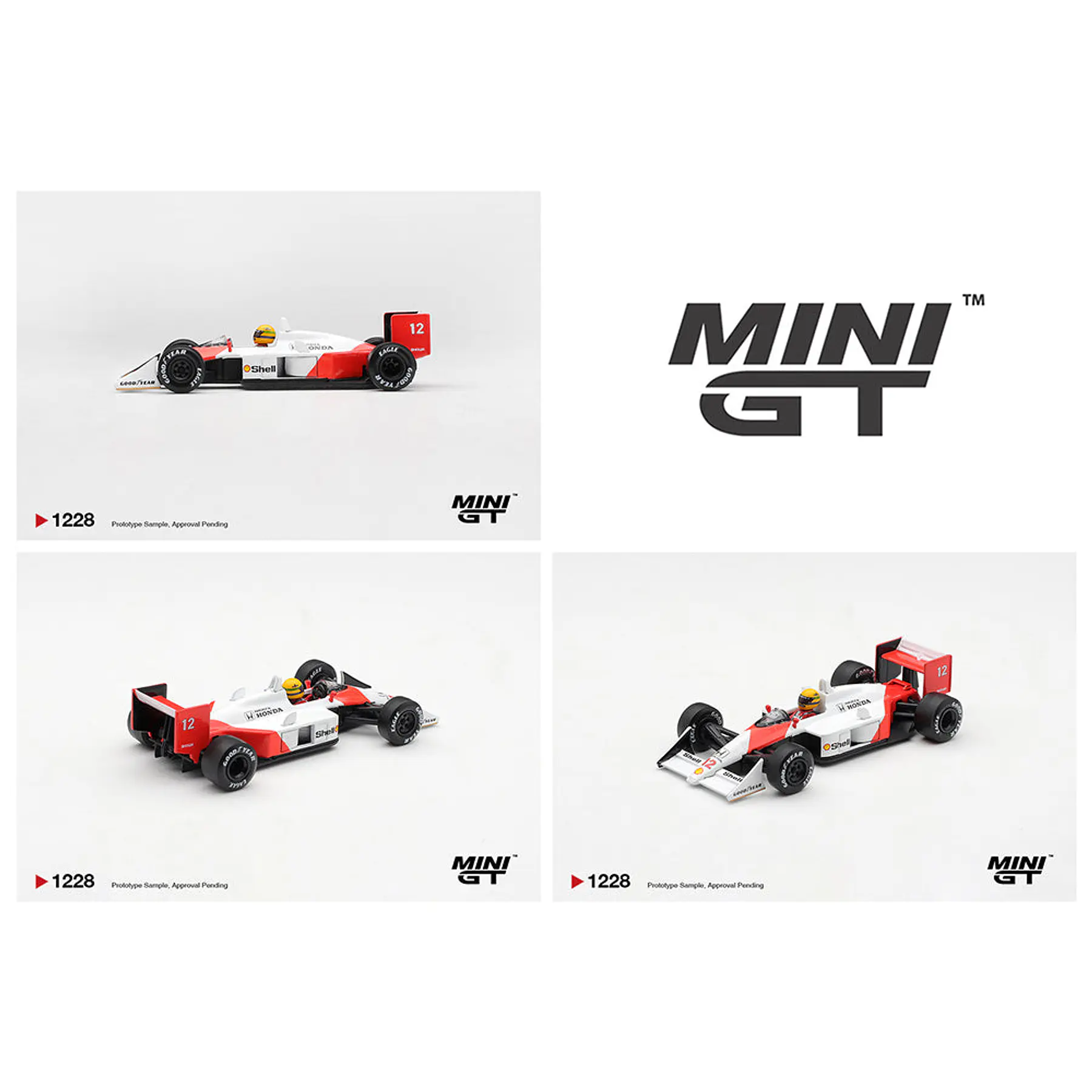 (PREVENTA) Mini GT 1:64 McLaren MP4/4 #12 Ayrton Senna 1988 Canadian Grand Prix Winner – Limited Edition