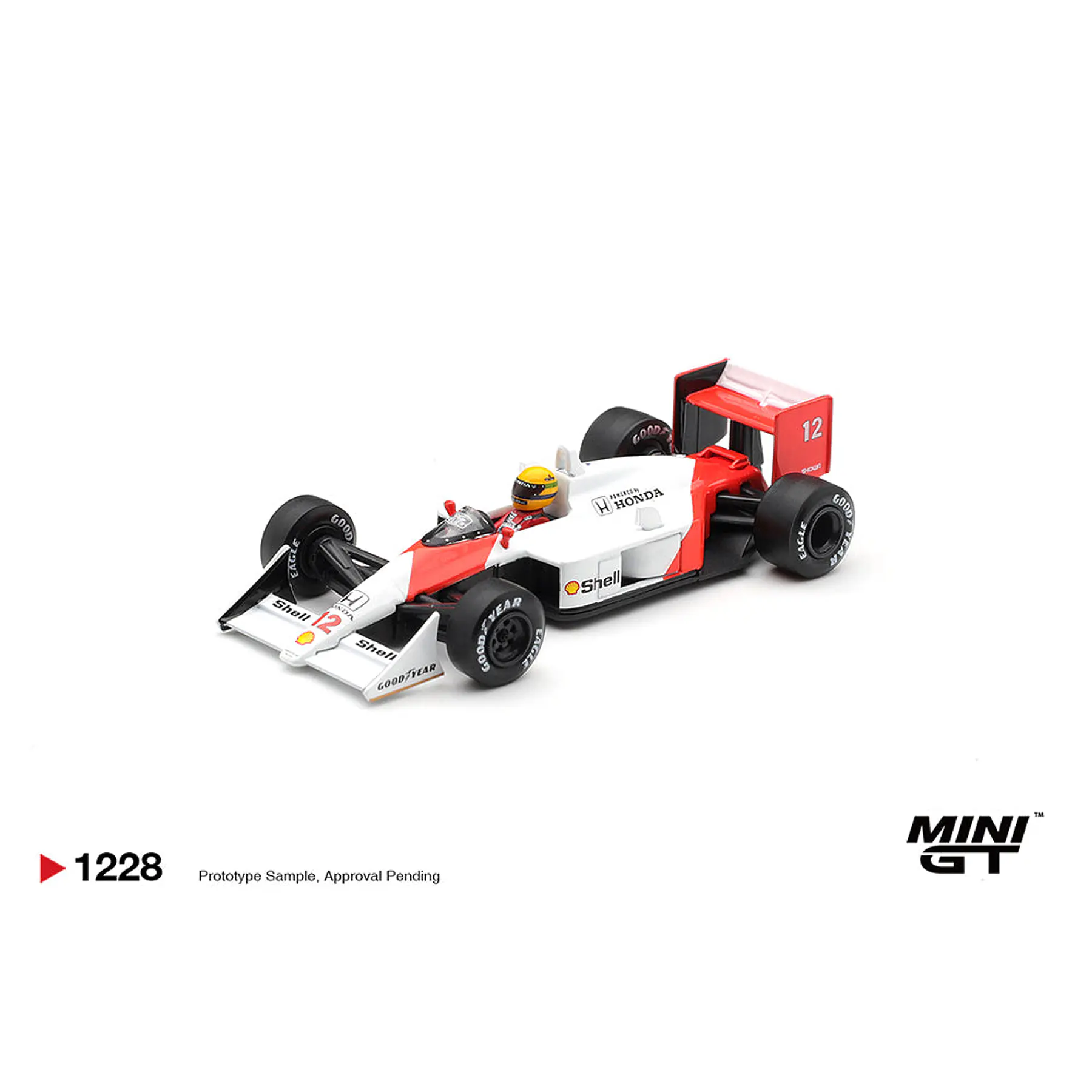 (PREVENTA) Mini GT 1:64 McLaren MP4/4 #12 Ayrton Senna 1988 Canadian Grand Prix Winner – Limited Edition