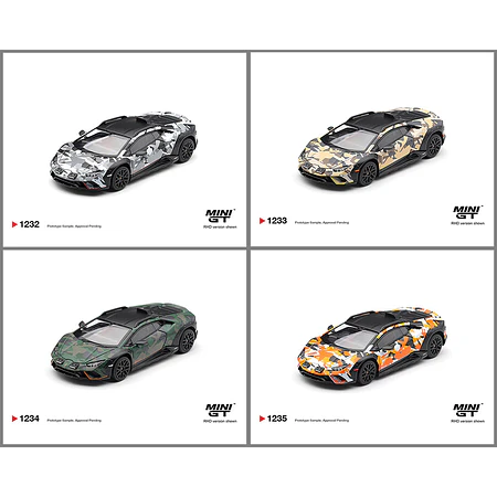(PREVENTA) Mini GT 1:64 Lamborghini Huracán Sterrato All Terrain Set of 4 – Special Edition