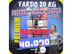REMATE Fardo Poleras Manga Larga Mujer 20KG