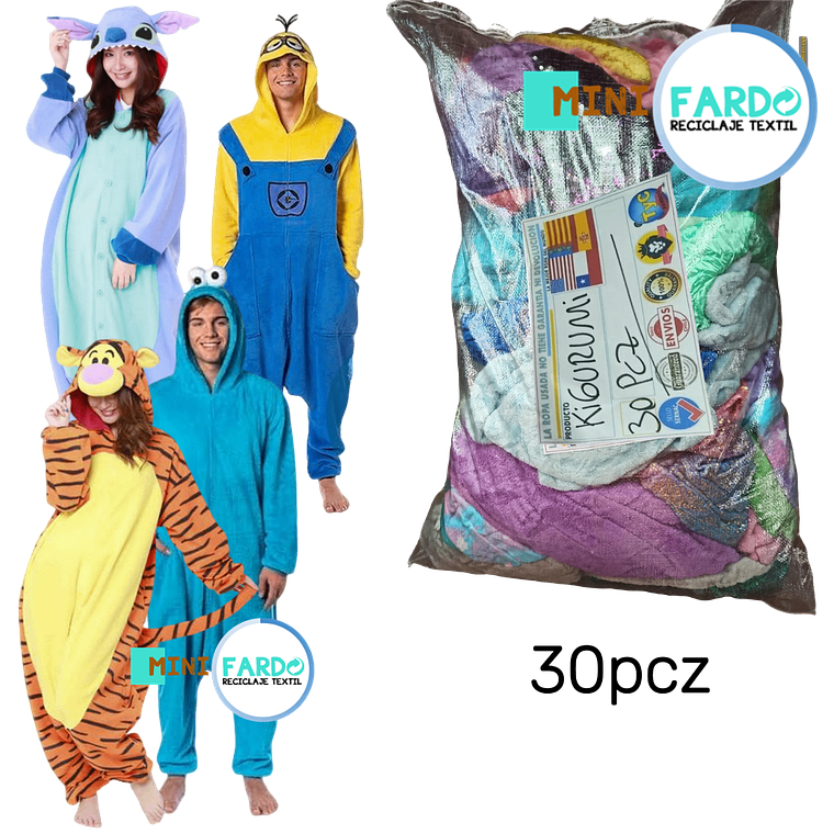 Pack 30 kigurumis pijamas premium 1