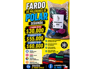 Fardo 20 kg Poleron polar segunda 