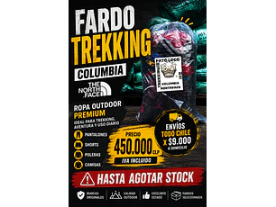 Fardo Columbia North Face Trekking