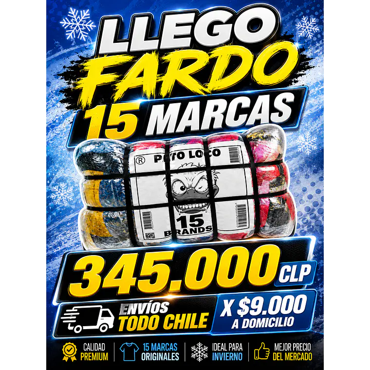 Fardo Surtido 15 Marcas Premium 2