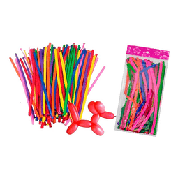 100 X Globo Largo N260 Liso Para Hacer Figuras Globoflexia