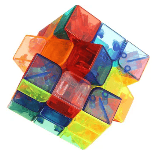Cubo Rubik 3x3x3 Trasparente Color Clasico #7