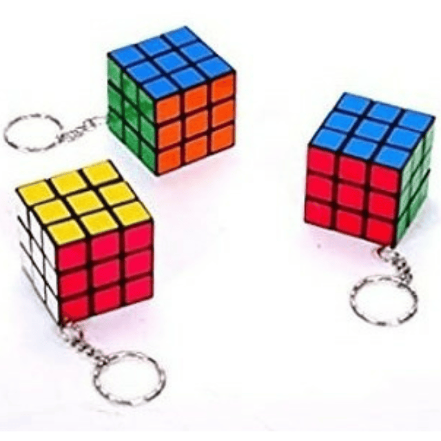 Cubo Rubik De Bolsillo Mini, Llavero Incluye Argolla, 3x3 Cm