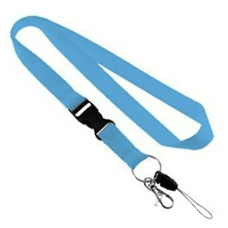 Lanyard colgante x 10 unidades CELESTE