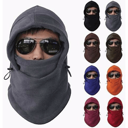 Gorro Pasamontañas Balaclava De Polar 6 En 1 Outdoor, táctico AZUL MARINO