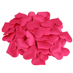 Pétalos En Forma De Corazón Rojo De Tela 3cms, 50 Unid