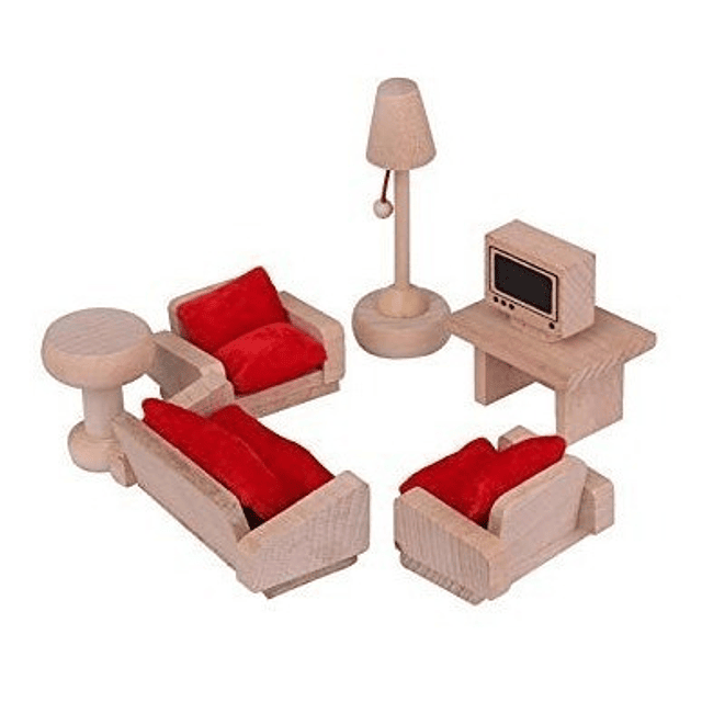 Pack Muebles Casa De Muñeca 4 Modelos De Madera + Envio