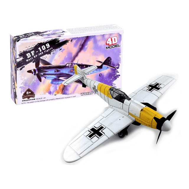 3 X Avión De Guerra Bf-109, Aero Modelismo 1:49 De Coleccion