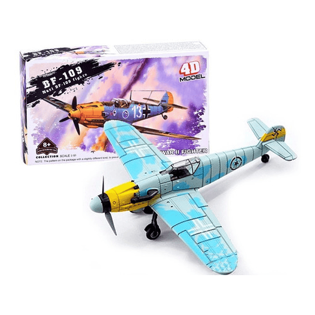 3 X Avión De Guerra Bf-109, Aero Modelismo 1:49 De Coleccion