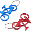 Llavero Destapador Diseño Bicicleta, Aluminio, Colores X 12