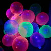 Pack 50 Globos Neón Para Fiestas Flúor. Fluorescentes Uv