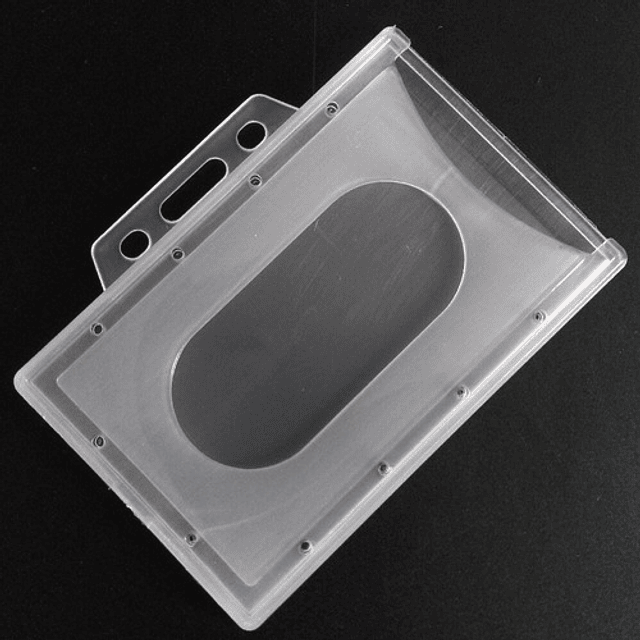 Pack 10 Porta Credencial Plástica Horizontal 