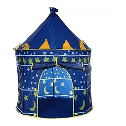 Carpa Castillo Medieval De Cuentos Infantil Para Niños Azul 