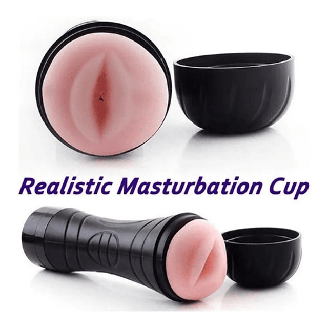 Masturbador Vibrador Masculino Original - Vagina. Silicona