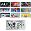 5 Placas Auto Decorativas, Souvenir, Vintage, Mod. Surtidos