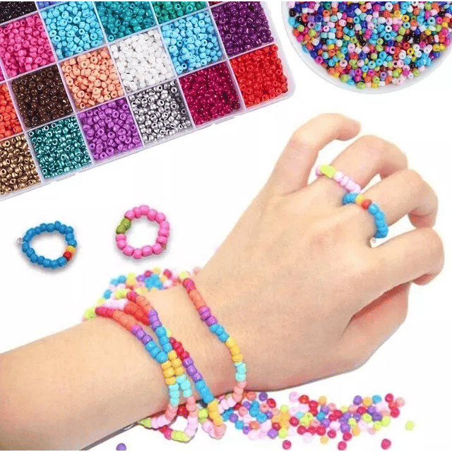 Set Pulseras Niña Accesorios Cuentas De Vidrio 20 colores