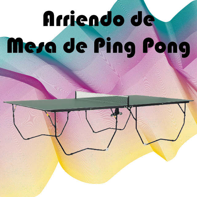 Arriendo de mesa de Ping Pong