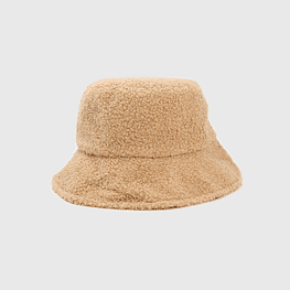 Bucket hat reversible cotelé sherpa