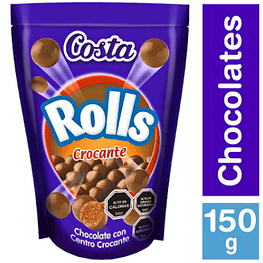 CHOCOLATE ROLLS CROCANTE 150G