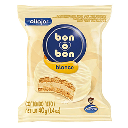 ALFAJOR BON O BON BLANCO 40G