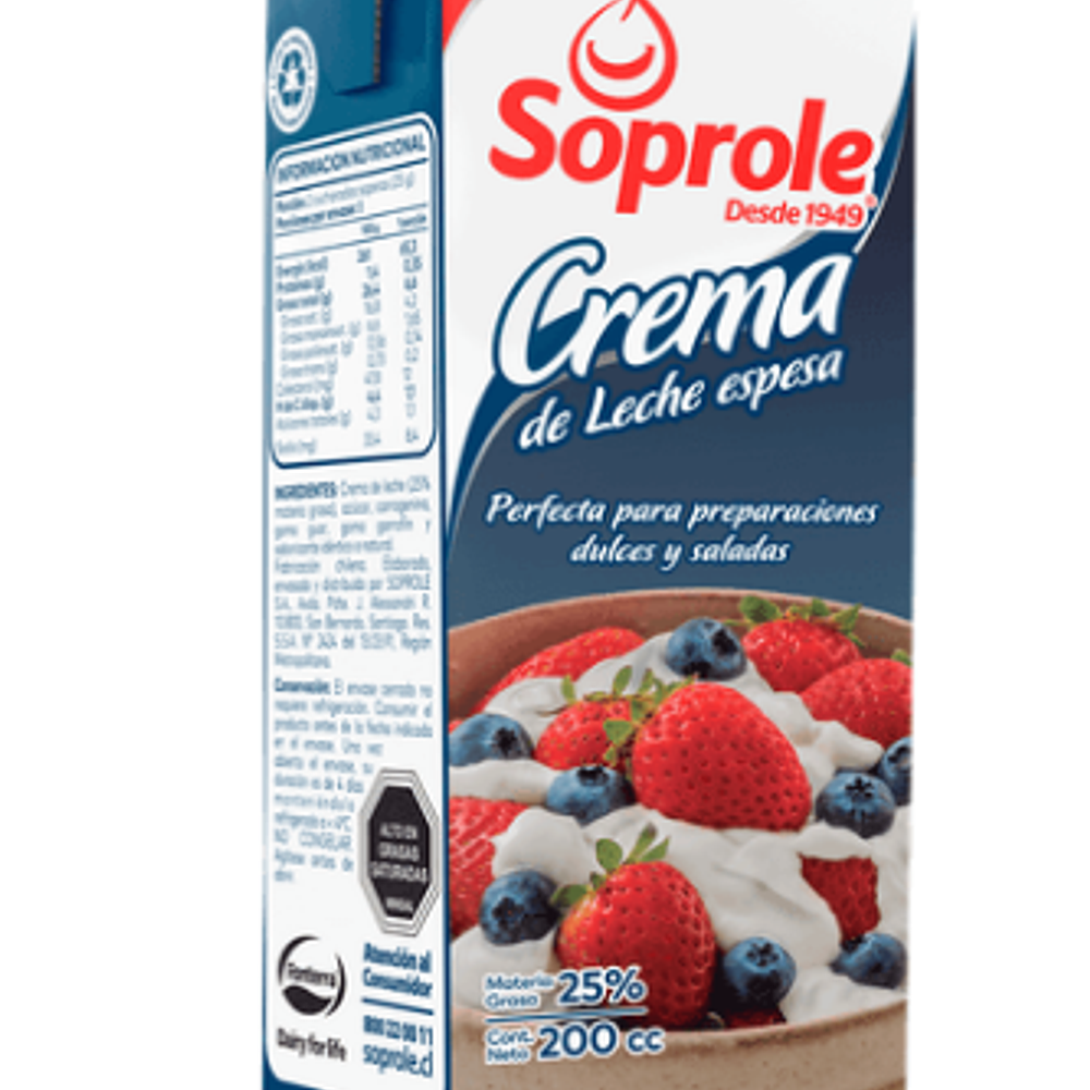 CREMA ESPESA SOPROLE 200G