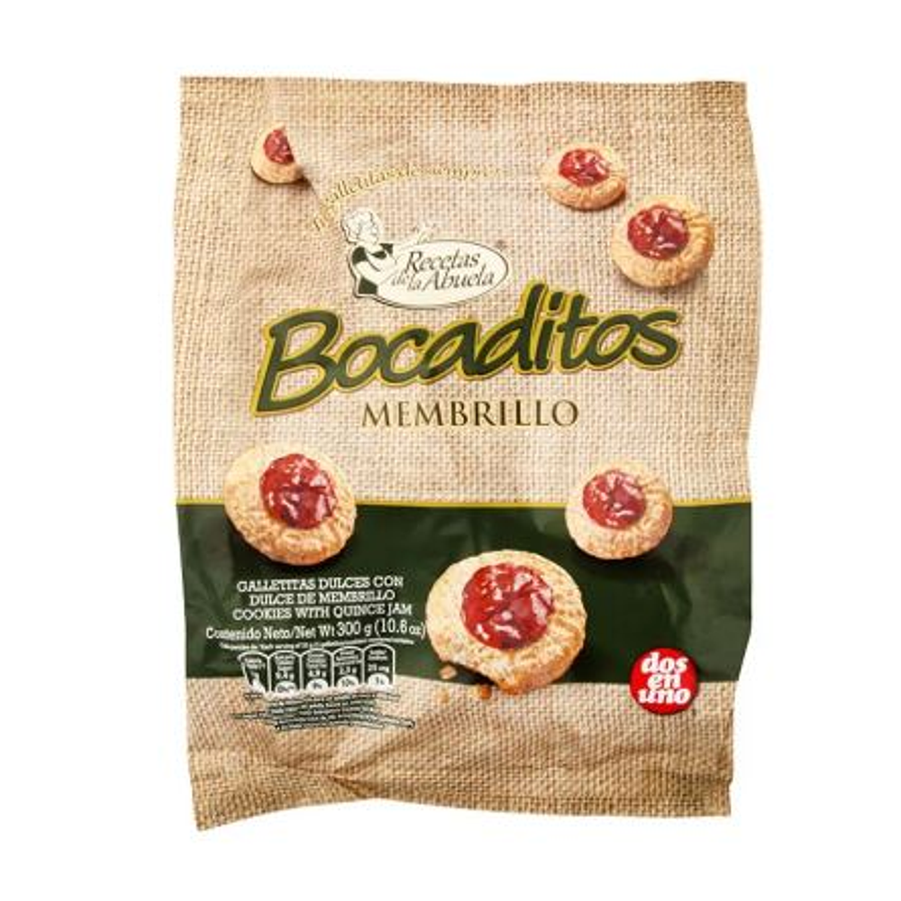 GALLETAS HOLANDA BOCADITOS MEMBRILLO ARCOR 300G