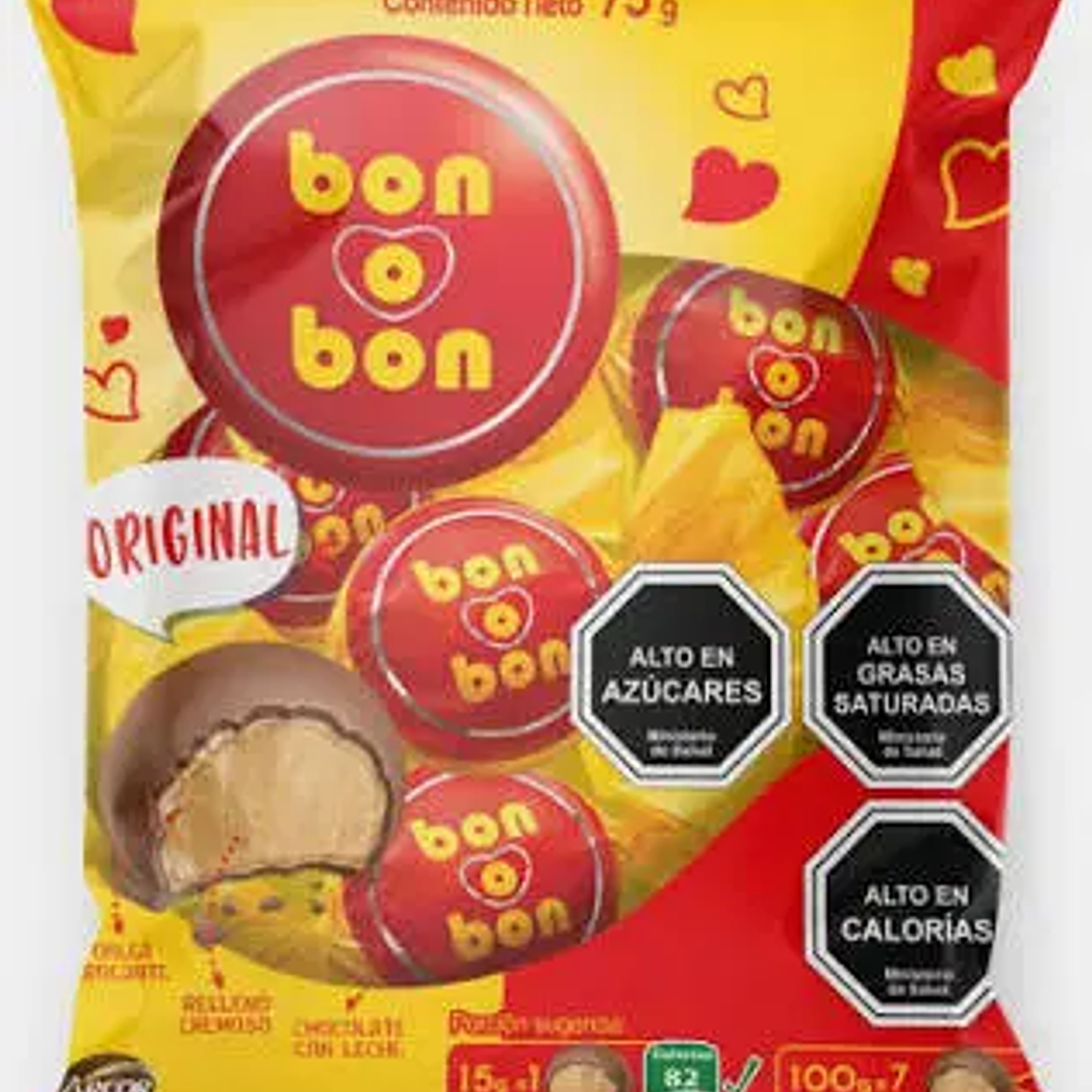 Bombon Arcor Bon o Bon 5u / 75gr. 1