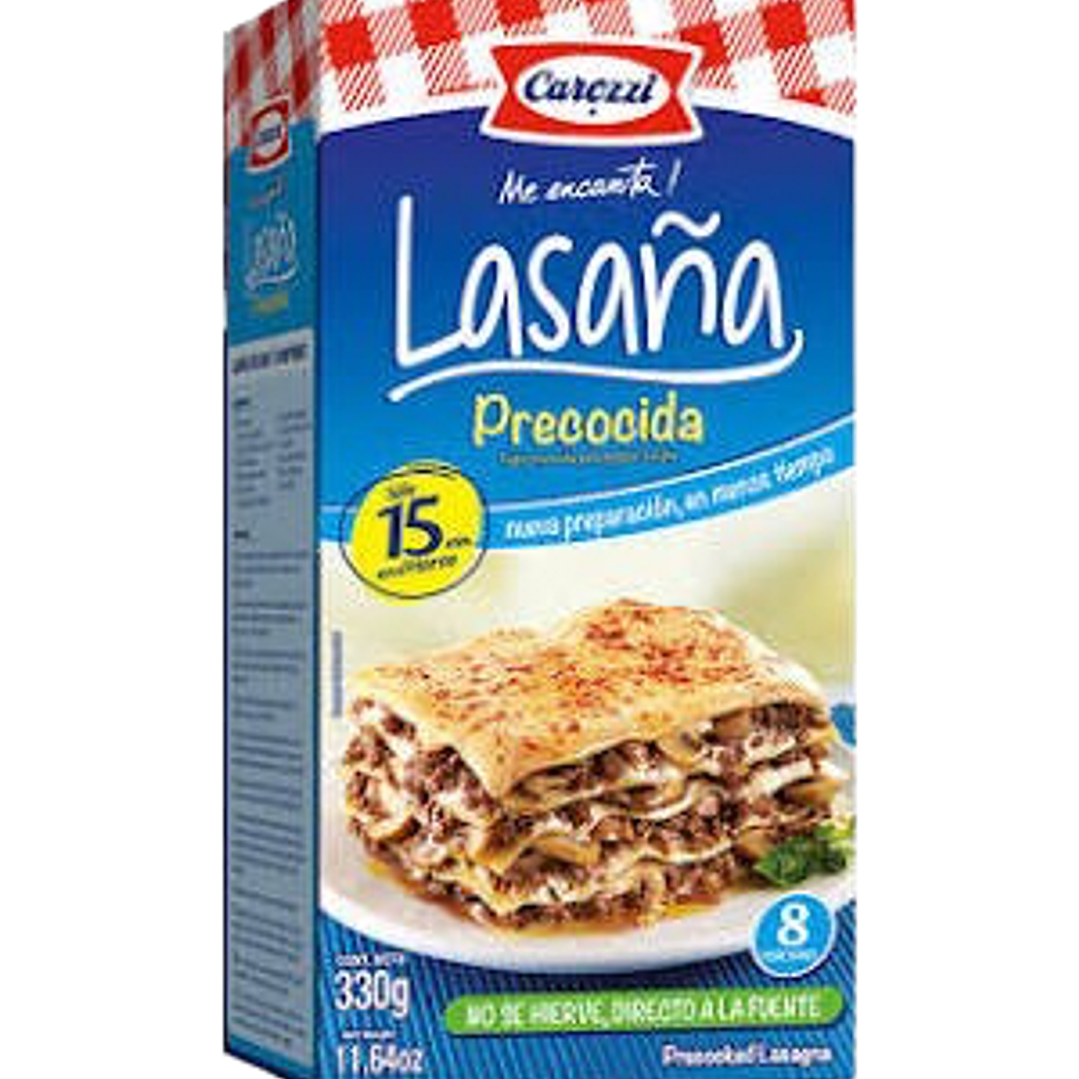 Lazaña precocida Carozzi 330gr. 1